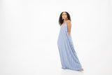 Anna Dress (Blue and White Stripe) FINAL SALE