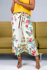 CROPPED PALAZZO PANTS (Floral)